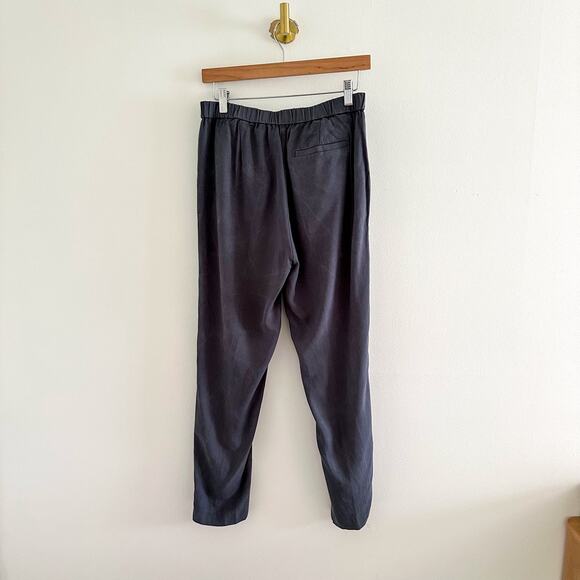 Eileen Fisher Cropped Straight-Leg Stretch Crepe Pants Gray XS - Picture 3 of 11